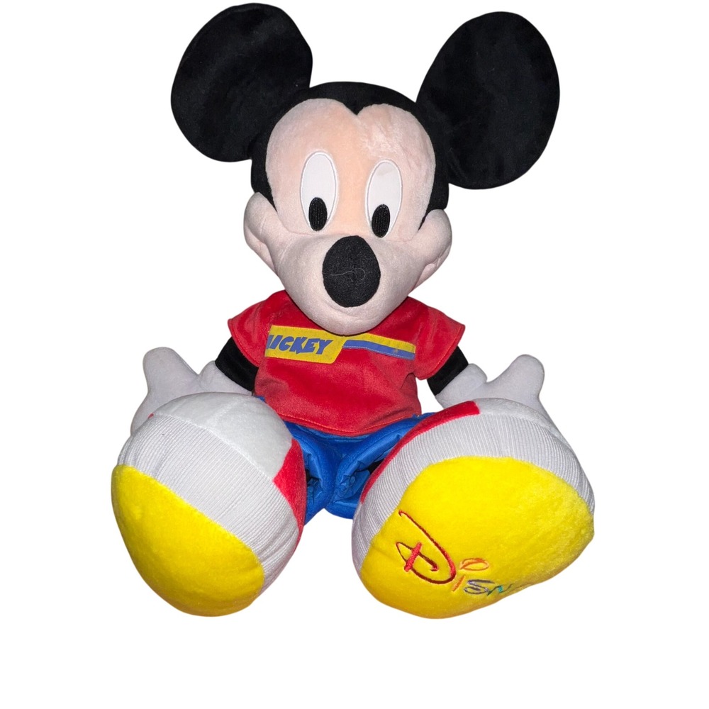 Disney‎ Mickey Mouse Plush Fisher-Price 2002 Vintage Large 24 Inch Stuffed Toy